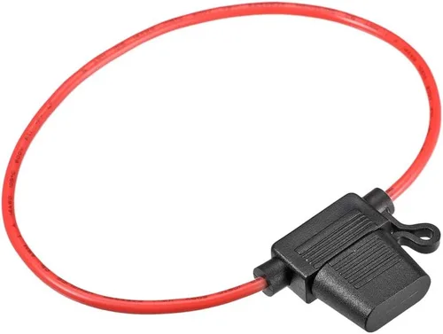 Miniatura 5 de UXCELL En línea 18AWG impermeable portafusibles negro para ATC/ATO