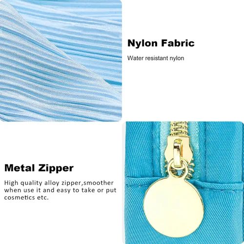 Miniatura 7 de KOTORA Bolsa de maquillaje transparente, bolsa de cosméticos, pequeña bolsa pequeña, bolsa de aseo aprobada por la TSA, bolsas de aseo