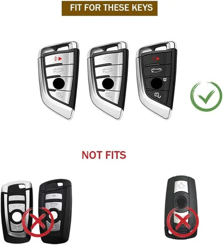 Miniatura 2 de Smart Remote Key Case Funda protectora para BMW 2 5 6 7 X1 X2 X3 X5 X6 Series con llavero