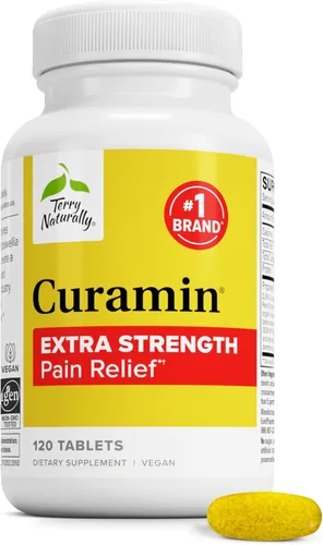 Terry Naturally Curamin Extra Strength - Suplemento de curcumina y boswellia para apoyo de circulación saludable - Suplemento de cúrcuma para apoyar