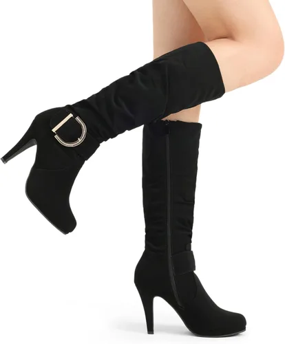 Miniatura 4 de DREAM PAIRS Botas de mujer de tacón alto y caña alta