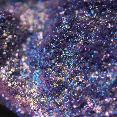 Miniatura 7 de Polvo de uñas cromado camaleón holográfico rosa brillante púrpura con purpurina para diseño de uñas, pigmento de manicura de sirena, decoración