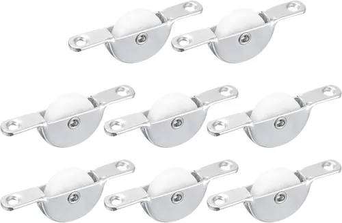 Miniatura 8 de uxcell Ruedas de rodillo de nailon para puerta corrediza de 0.98 pulgadas (0.984 in), para puerta mosquitera, armario, armario, armario, 4