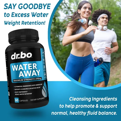 Miniatura 5 de DR. BO Gomitas ACV y píldoras Water Away – Gomitas de vinagre de sidra de manzana de 1000 mg y diuréticos de retención de agua para la digestión