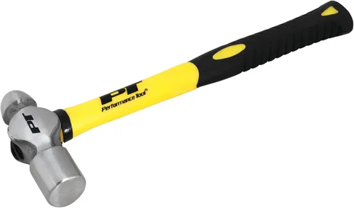 Performance Tool Martillo de pein de bola M7032B 16oz con mango de fibra de vidrio