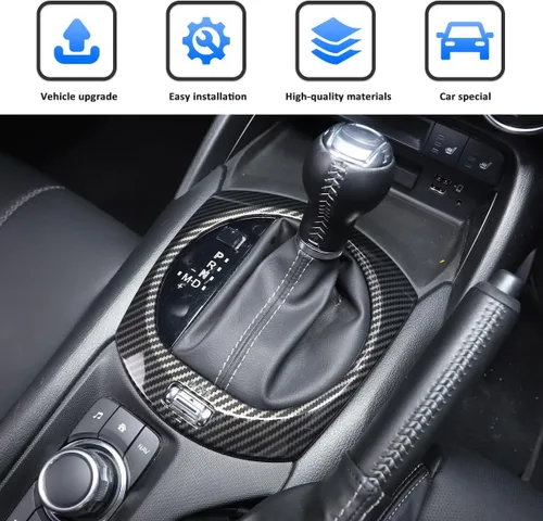 Miniatura 5 de Adhesivo para marco de cambio de marcha interior de automóvil para Mazda MX-5 ND 2015-2026 Cubierta de panel de consola central, accesorios