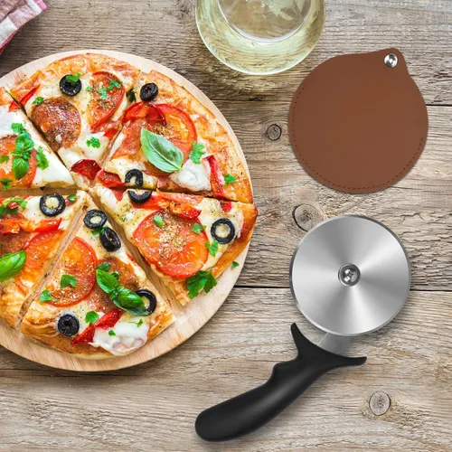 Miniatura 4 de YeeBeny Funda para Rueda de Pizza, Funda para Volante de Pizza Adecuada para la Protección del Cuchillo de Pizza, Pequeña, Flexible y Fácil