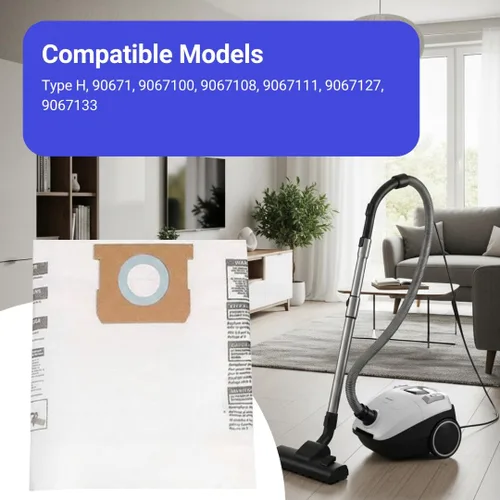 Miniatura 4 de Paquete de 10 bolsas de repuesto para recolección de polvo de eficiencia estándar para Shop-Vac tipo H, 90671, 9067100, 9067108, 9067111, 9067127