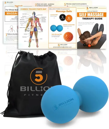 Miniatura 5 de 5BILLION FITNESS Bola de Masaje de Cacahuete – Bola de Masaje de Lacrosse Doble y Bola de Movilidad para Fisioterapia – Herramienta de Masaje