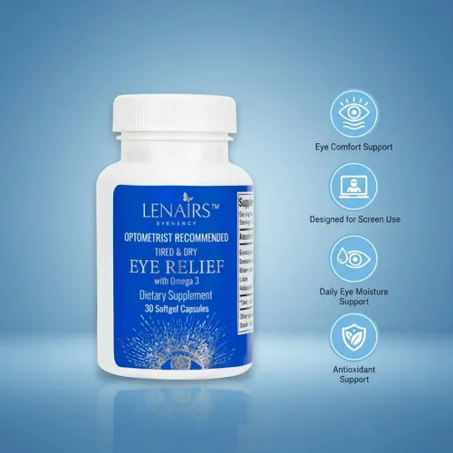 Miniatura 2 de Cápsulas blandas para aliviar los ojos cansados y secos – Omega-3 EPA DHA, luteína, astaxantina y arándano para la comodidad de los ojos y soporte