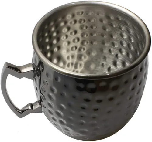 Miniatura 3 de Hoshen Moscow M Cup Vaso de cerveza, cóctel chapado en cobre, taza de metal, 18 onzas, taza de acero inoxidable chapado en cobre, adecuado
