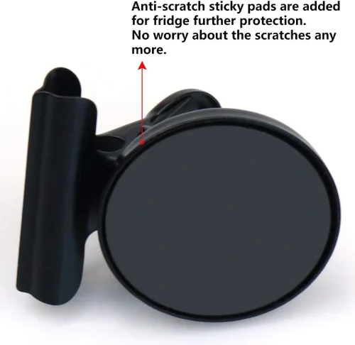 Miniatura 9 de Grtard Paquete de 12 clips magnéticos, imanes de nevera, clips magnéticos fuertes resistentes, clip magnético para pizarra blanca para oficina, Negro