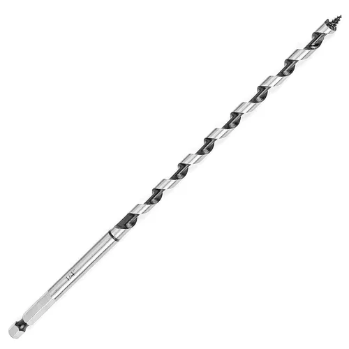 Miniatura 22 de Broca de taladro de 1-1/2 pulgadas x 9 pulgadas para madera, vástago hexagonal de 1-1/2 pulgadas, broca larga para madera suave y dura, plástico
