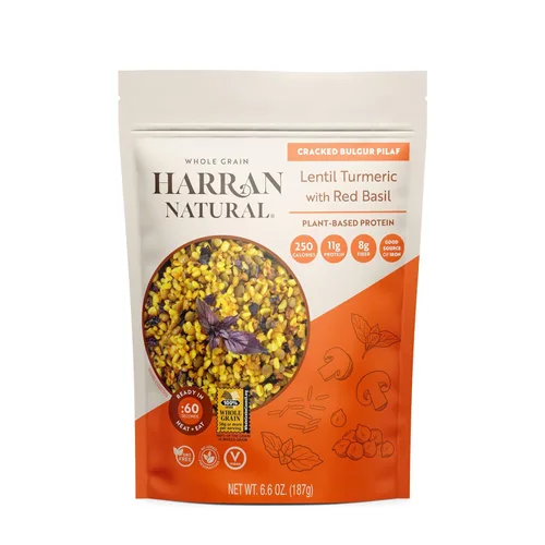Miniatura 11 de Harran Natural Bulgur Pilaf de grano entero, alto en proteínas, berenjena, tomillo y grosella negra, comida saludable lista para comer, sin OMG, sin
