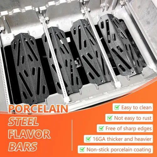 Miniatura 3 de QuliMetal Deflectores de Calor para Parrilla para Weber GS4 Genesis II E-410, E-415, E-435, Piezas de Parrilla para Parrillas de Gas Weber Genesis