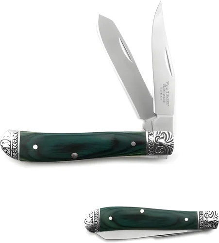 Miniatura 21 de Cuchillo de bolsillo manual plegable para uso diario de la colección Old Ram Trapper con mango de resina lisa (5134-5)