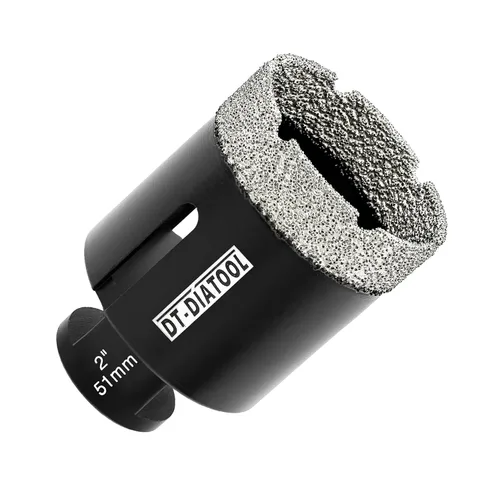 Miniatura 6 de DT-DIATOOL Broca de núcleo de diamante de 1/4 pulgada con hilo 5/8"-11 de vacío soldado para baldosas de porcelana, cerámica, gres, mármol, granito