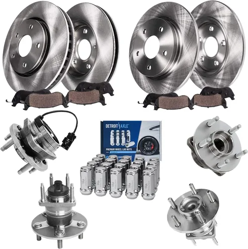 Miniatura 90 de Detroit Axle - Rotores de freno para Nissan NV2500 NV3500 NV1500 NV1500 2012-2021, repuesto de rotores de freno de disco: rotor delantero de 14.17