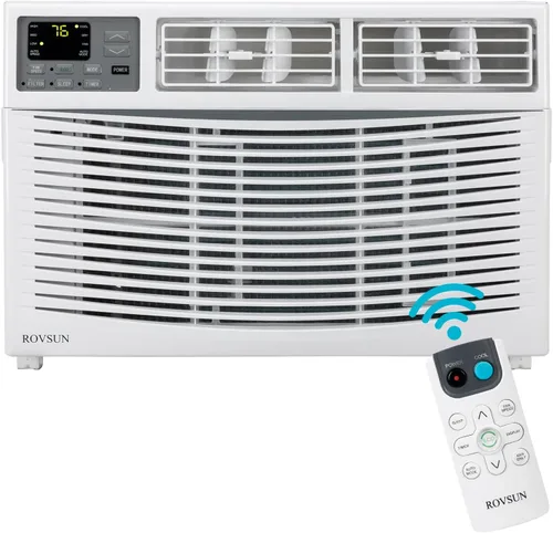 Miniatura 8 de ROVSUN Unidad de ventana de aire acondicionado de 8000 BTU con calor, unidad de aire acondicionado 4 en 1, calentador, deshumidificador y ventilador