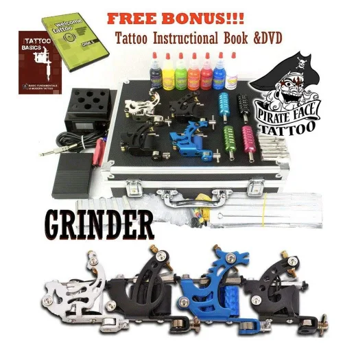 Miniatura 2 de Pirata Face tatuaje Grinder Kit de Tatuaje Completo con accesorios