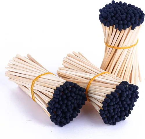 Miniatura 8 de 150 fósforos decorativos blancos de 3 pulgadas, fósforos largos de madera para decoración del hogar, regalos, accesorios y eventos, fósforos largos
