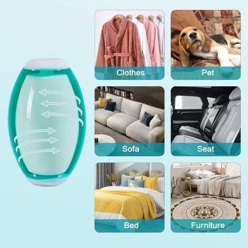 Miniatura 5 de Rodillo de pelusas de gel lavable y reutilizable para el pelo de las mascotas, mini removedor de pelo de mascotas para ropa, lavandería, piel pelada