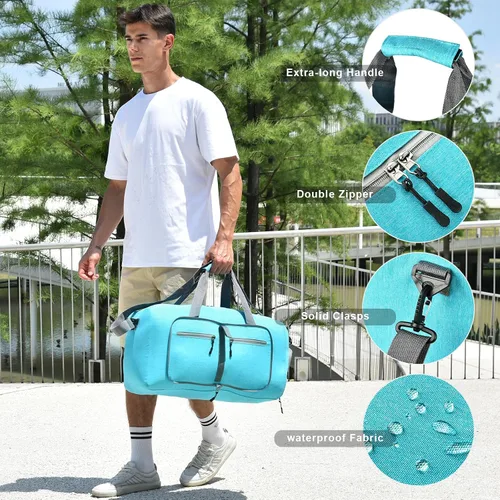 Miniatura 4 de Bolsa de viaje con compartimento para zapatos, unisex, resistente al agua