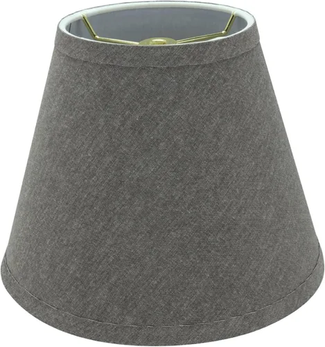 Miniatura 17 de Aspen Creative 33005A, Pantalla de Lámpara Transicional de Respaldo Rígido con Forma de Imperio y Construcción Spider en Negro Plisado, 9" de ancho