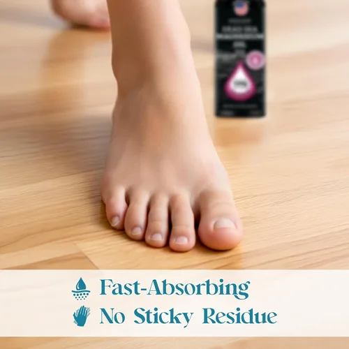 Miniatura 4 de Aromasong Aceite de magnesio puro aroma a rosa, magnesio tópico para pies y piernas, aceite de magnesio extra fuerte (23 mg en cada Spritz)