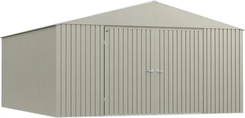 Miniatura 18 de Arrow Shed Elite - Cobertizo de almacenamiento de acero para exteriores de 14 x 16 pies de alto con puertas altas y puertas con cerradura