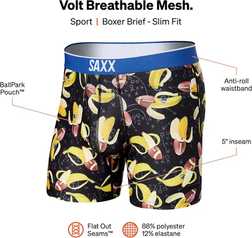 Miniatura 6 de SAXX - Calzoncillos tipo bóxer de malla transpirable Volt con soporte de bolsa integrado ropa interior para hombres otoño