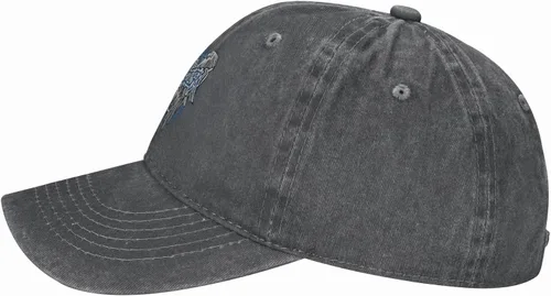 Miniatura 4 de Cowboy Hat Trendy Hats for Man and Women Djustable Four Season Outdoor Baseball Cap of Hell Skull with Angel Deep Heather