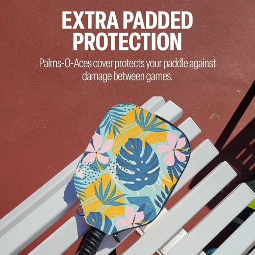 Miniatura 6 de Palms-O-Aces Pickleball Paddle Cover Canvas Padded Pickleball Paddles Sleeve with Zipper Lightweight Protective Paddle Case for Standard Paddles
