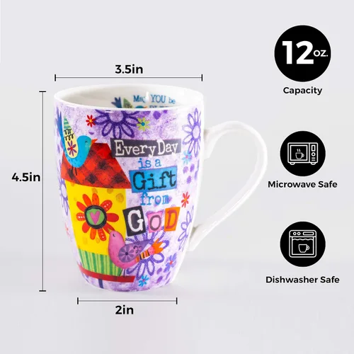 Miniatura 4 de Divinity Boutique Birdhouse - Tazas en caja, 12 onzas