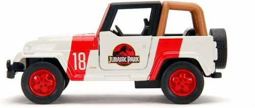 Miniatura 3 de Jada Toys Jurassic World 1:32 Jeep Wrangler - Coche fundido a presión, juguetes para niños y adultos