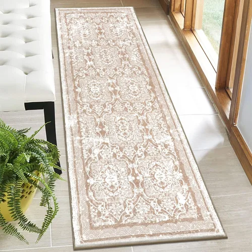 Miniatura 66 de Vaukki - Alfombra de pasillo, suave y peluda, alfombra antideslizante lavable, para lavandería, cocina, granja, baño, entrada y dormitorio
