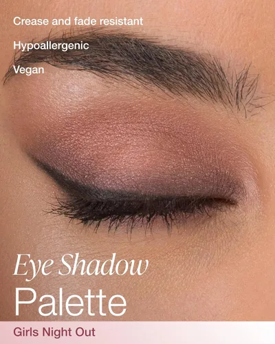Miniatura 2 de Mineral Fusion Paleta de sombras de ojos – Cuatro tonos de polvo prensado en acabado mate, purpurina y brillo – Maquillaje de ojos vegano natural