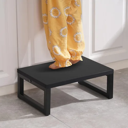 Miniatura 4 de Taburetes de Madera Snughome para Adultos y Niños, Taburete de Pie Portátil de Madera Sólido para Adultos con Capacidad de Soporte de hasta 350 lb