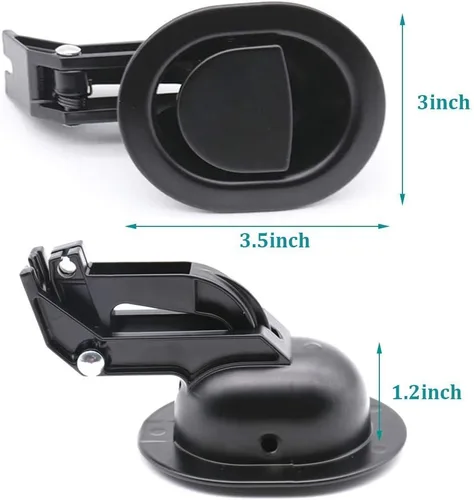 Miniatura 3 de ttmagic Reemplazo universal de mango reclinable de plástico con cable (longitud del cable expuesto 4.9 pulgadas, longitud total 31 pulgadas) y mango