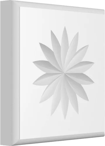 Miniatura 5 de Ekena Millwork ROSP050X050X100SDG11 Roseta estándar con borde redondeado, 5 pulgadas de ancho x 5 pulgadas de alto x 1 pulgadas de alto, PVC