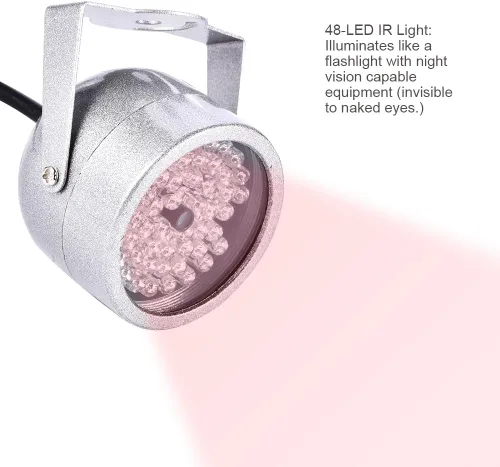 Miniatura 4 de Fosa 140 luces LED de visión nocturna infrarroja impermeable para cámara CCTV de seguridad