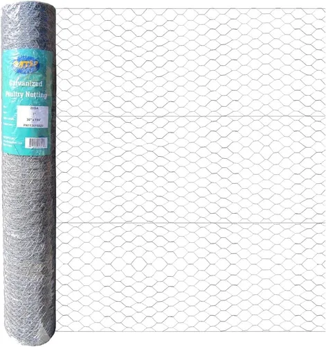 Miniatura 22 de MTB 20GA - Alambre hexagonal galvanizado para aves de corral, 12 pulgadas x 150 pies x 1 pulgada