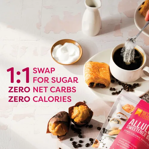 Miniatura 3 de BetterBody Foods Edulcorante de alulosa de 12 onzas, cero calorías, sin OMG y sin gluten, reemplazo de azúcar 1:1 sin regusto, perfecto para hornear