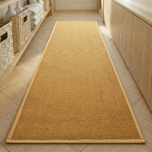 Miniatura 14 de YIHOUSE Juego de 2 tapetes de baño, color beige, ultrafino, absorbente, antideslizante, para baño, lavable, ducha, lavabo, lavandería