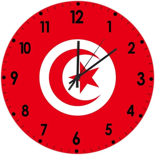 Miniatura 60 de Cheyan Reloj de pared con bandera de Canadá de 12 pulgadas, silencioso, sin tictac, de PVC, funciona con pilas, reloj redondo decorativo, regalo