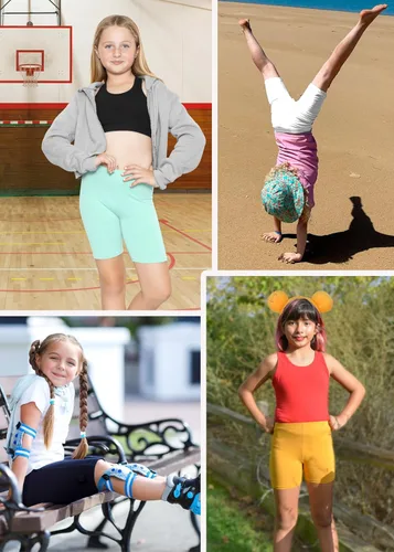 Miniatura 6 de STRETCH IS COMFORT Pantalones cortos de algodón para niña y leggings hasta la rodilla 4-16