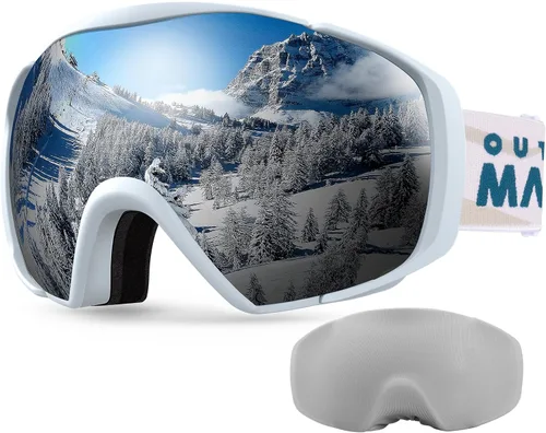 Miniatura 17 de OutdoorMaster Gafas de esquí con cubierta, gafas de nieve para snowboard OTG antivaho