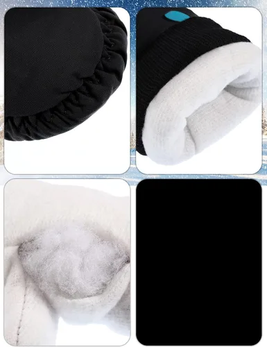Miniatura 5 de Guantes de esquí de invierno guantes impermeables con forro de algodón cálido para niños