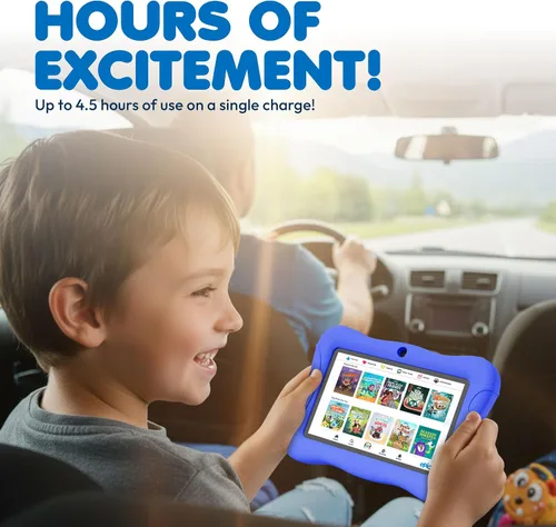 Miniatura 7 de Contixo Paquete de tabletas de aprendizaje Disney Kids de 7 pulgadas, auriculares, lápiz capacitivo y bolsa, libro de cuentos Disney preinstalado