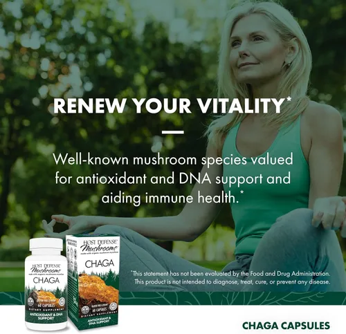 Miniatura 5 de Host Defense Cápsulas Chaga - Suplemento de apoyo del sistema inmunológico - Cápsulas de hongos Chaga para apoyo a la actividad antioxidante